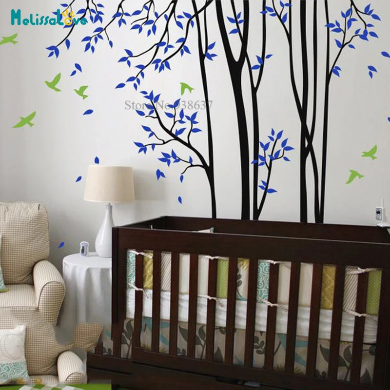 

Skinny Birch Tree Baby Nursery Kids Room Decor Removable Vinyl Wall Sticker Mural Waterproof BB820
