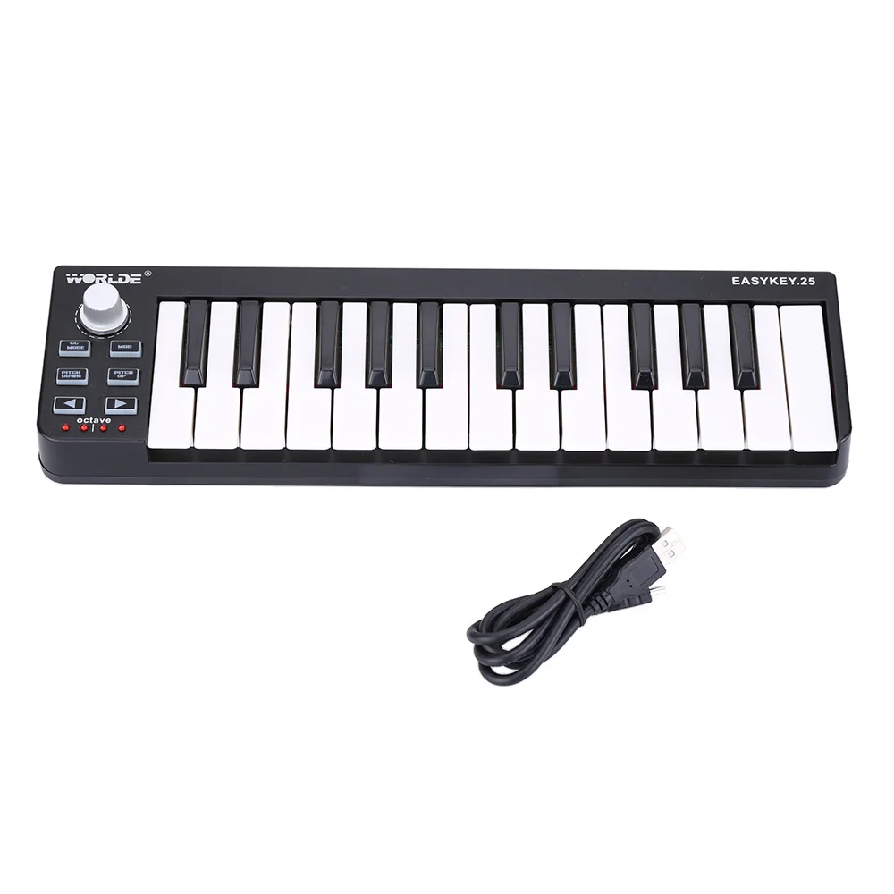  Professional Portable Keyboard Mini 25-Key USB MIDI Controller Easykey.25 Midi Keyboard
