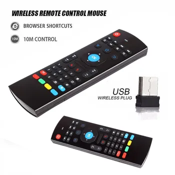 

2.4G Fly Air Mouse MX3 Wireless Remote Control Wireless Qwerty Keyboard For Smart TV TV Box T95Z Plus/X96 Mini Projector Updated