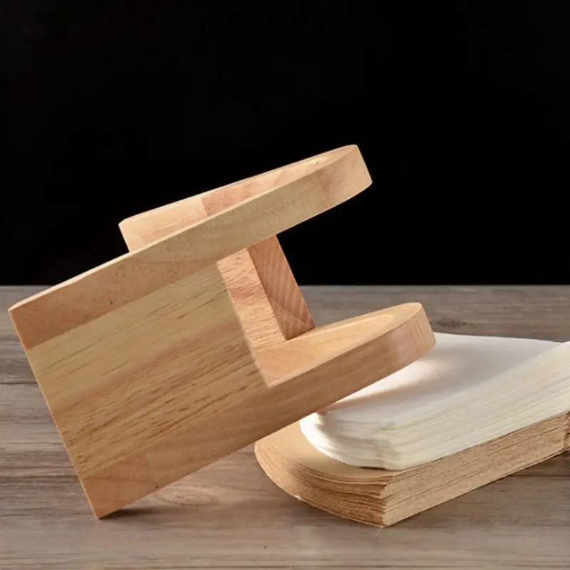 ABUI-Coffee Filter Paper Holder Simple Coffee Filters Dispenser Rack Shelf Storage Paper Tissue Box Shelf Coffee Tool