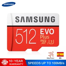 SAMSUNG tarjeta de memoria tarjeta Micro SD de 32 GB 256G Microsd de 64GB Micro SD de 128GB 512G SDHC SDXC grado EVO + C10 UHS TF Flash tarjetas SD