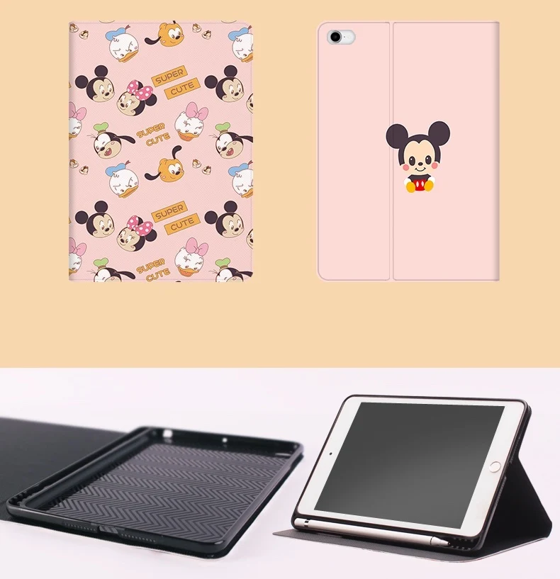 Планшеты Обложка для ipad Mini1 на возраст 2, 3, 4, 5, ipad air 2 3 pro 11 10,5 10,2 дюймов мультфильм чехол для ipad 18 9,7 с карандашница - Цвет: For iPad Mini 5