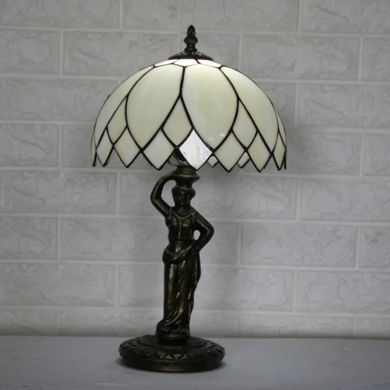 

Tiffany Table Lamp Stained Glass European Baroque Classic for Living Room E27 110-240V