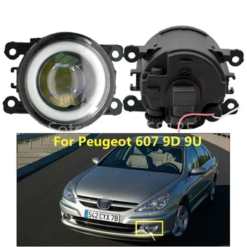 

2x Angel Eyes Fog Lamp Assembly Super Bright LED Fog Light white For Peugeot 607 (9D, 9U) Saloon 2000-2006