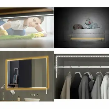 

House 1M 2M 3M Motion Sensor LED Night light Bed Cabinet Stairs Battery lighting Powered light Backlight For TV Strip LED l U2X1