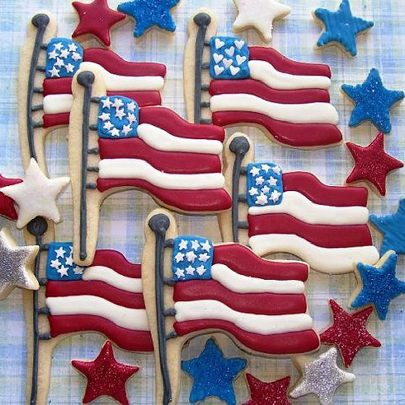 1 шт. кондитерский флаг reposteria из нержавеющей стали Формочки для печенья формы для выпечки кондитерский магазин инструменты для приготовления помадки торт Декор кекс DIY