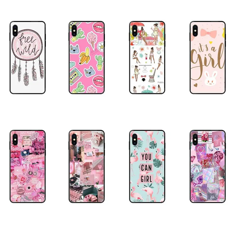 Для Huawei P40 P30 P20 P10 P9 P8 Lite Plus Pro 2017 P Smart 2019 TPU художественный принт It Is A Girl тропический