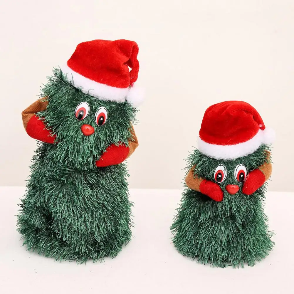 Christmas Tree Dolls Rotating Dancing Singing Cute Electric Xmas Tree Doll Funny Musical Electric Xmas Toy Home Decoration