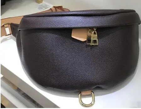 

Nova moda sacos de couro real de alta qualidade ao ar livre BUMBAG speedy bag para homens e mulheres Bolso bolsa de ombro Inclin