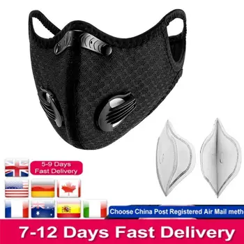 

1pcs Cycling Mask Cotton Mouth Mask Warm Autumn And Winter Breathable Valved Face Mask