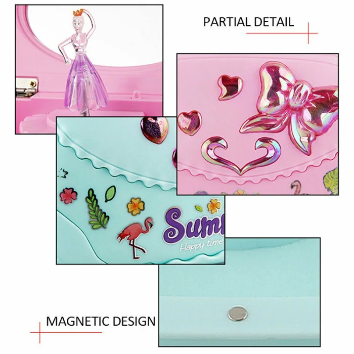 Балетные девушки танец Музыка Ювелирные изделия Подарочная коробка для Девочек Музыкальная коробка без батареи не требуется NSV775