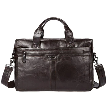 

OGRAFF Genuine Leather Men Bag Handbags Briefcases Shoulder Bags Laptop Tote Bag Men Crossbody Messenger Bags Handbags