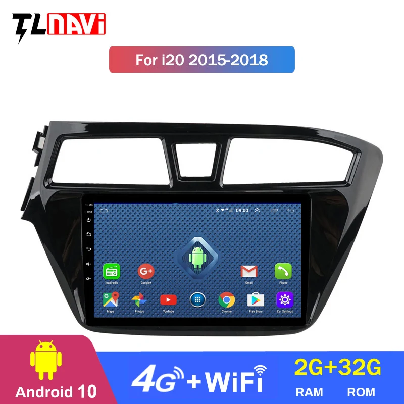 4G LTE 2G RAM Android 10 автомобильный Радио мультимедийный плеер для 2014 2015HYUNDAI I20 LHD 9 дюймов
