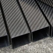 15 мм(снаружи)* 13 мм(внутри)* 1000 мм(L) ролик из углеволокна-Обернутая квадратная трубка