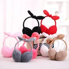 Детские плюшевые наушники с единорогом, наушники для ушей, детские милые зимние теплые наушники с ушками из кроличьего меха, утолщенные плюшевые наушники с единорогом