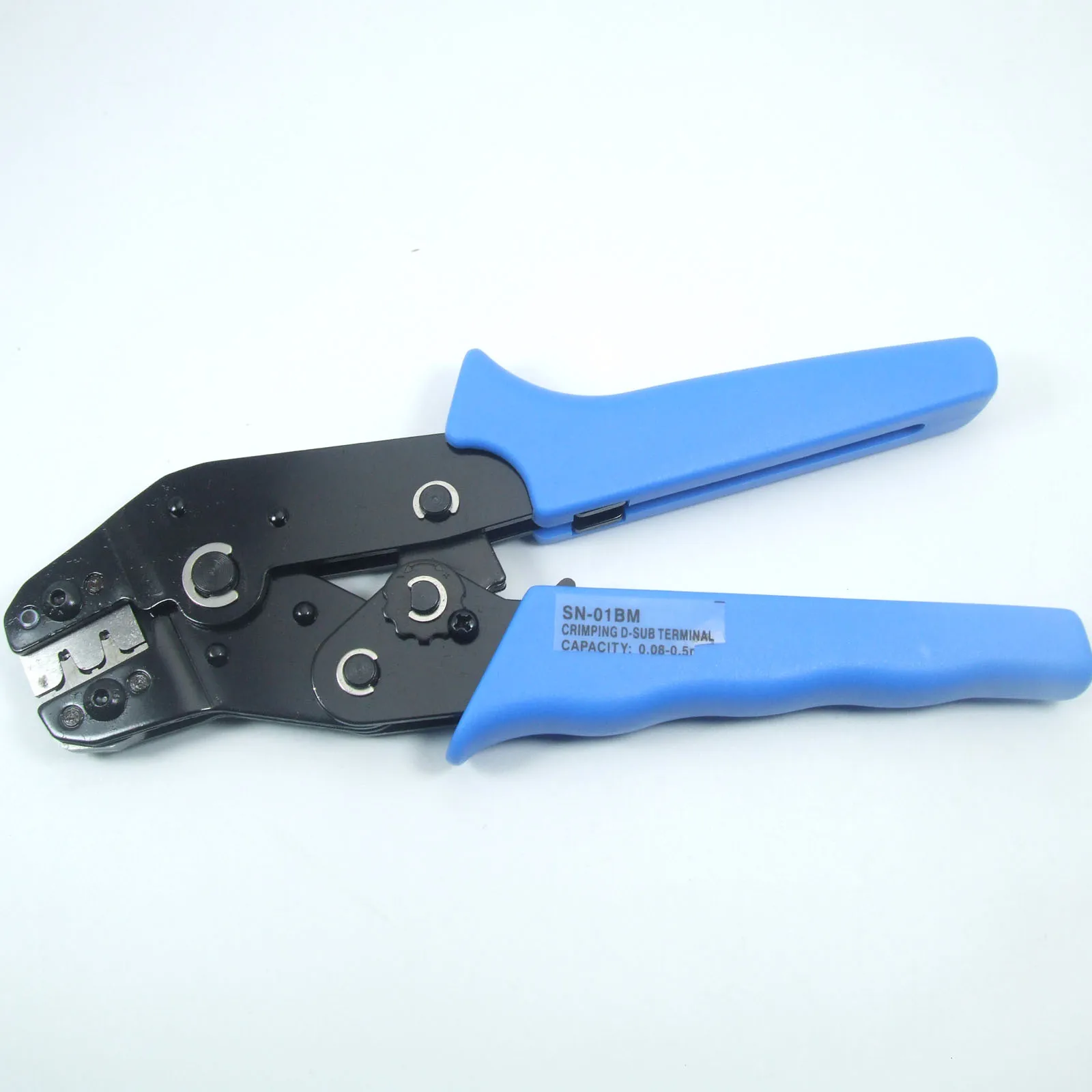 

SN-01BM/SN-02BM/SN-03BM Dupont Pin Crimping Tool 2.54mm3.96mm 28-18AWG Compression Ratcheting Modular Insulated Terminal Crimper