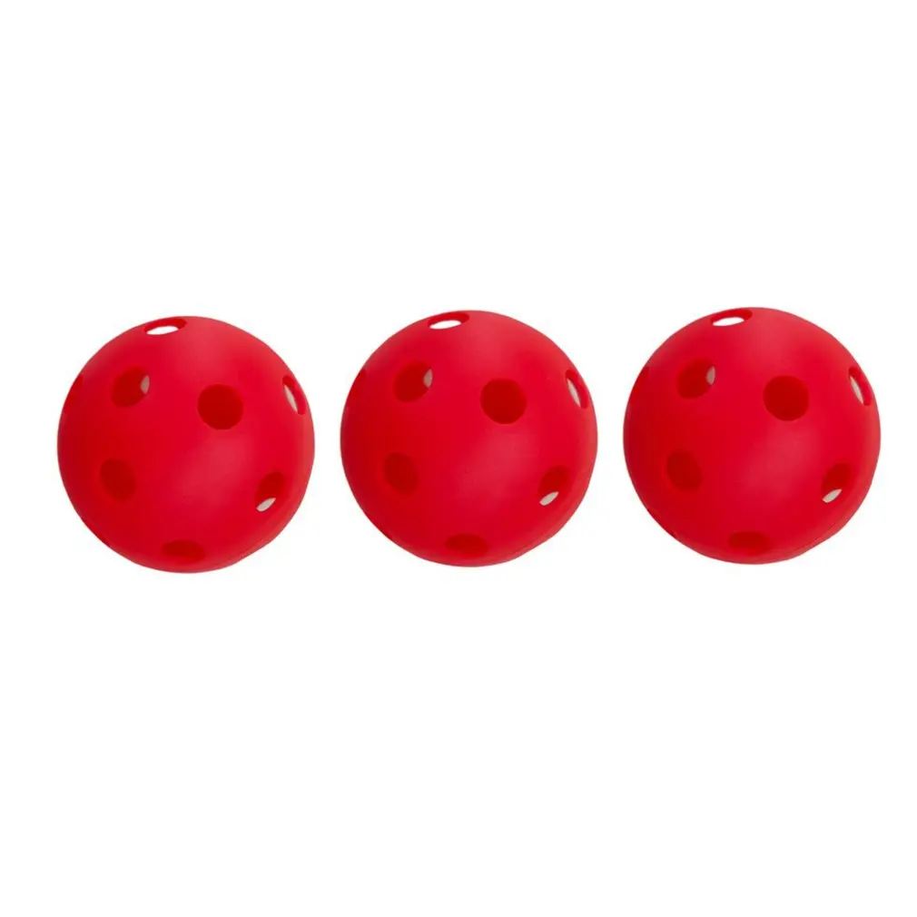 3Pcs Pack Durable Outdoor Pickleball Balls 40 Holes Training Pickleball Accessories 74mm Standard Pickle Ball Balls