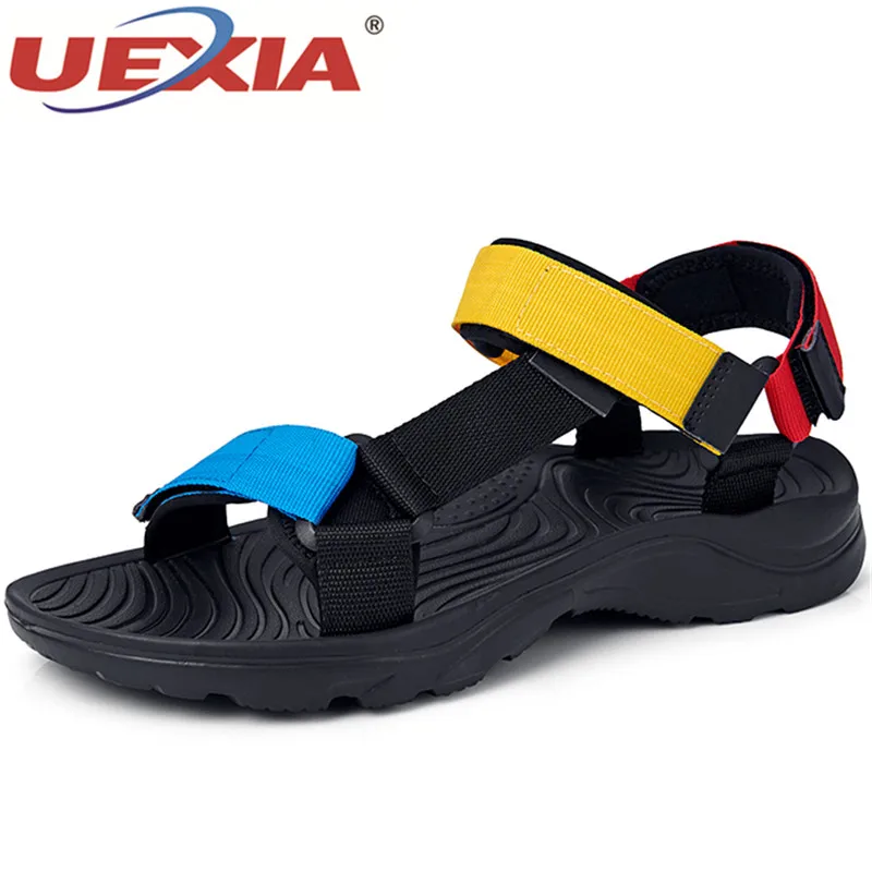 2020 Fashion Summer Outdoor Men Flats Casual Beach Athletic Breathable Sport Sandals Open Toe Non-Slip Anti-skid Leisure Slides | Обувь
