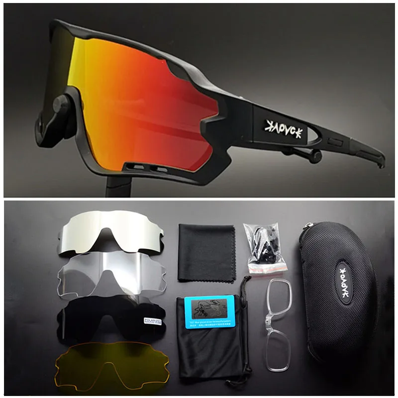 Фотохромные мужские и женские спортивные велосипедные очки с 5 линзами, солнцезащитные очки для бега, езды, Mtb, велосипедные очки, профессиональные очки для шоссейного велосипеда - Цвет: 01