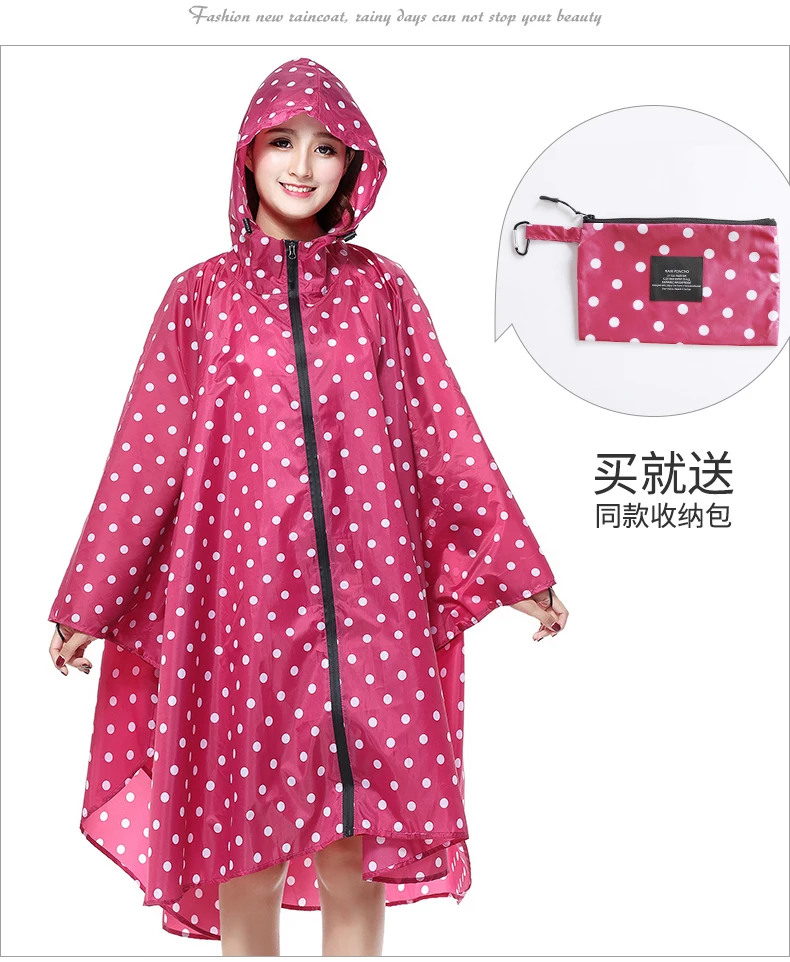 Fashion Rain Cover Waterproof Long Raincoat Women Tourism Outdoor Hiking Poncho Raincoat