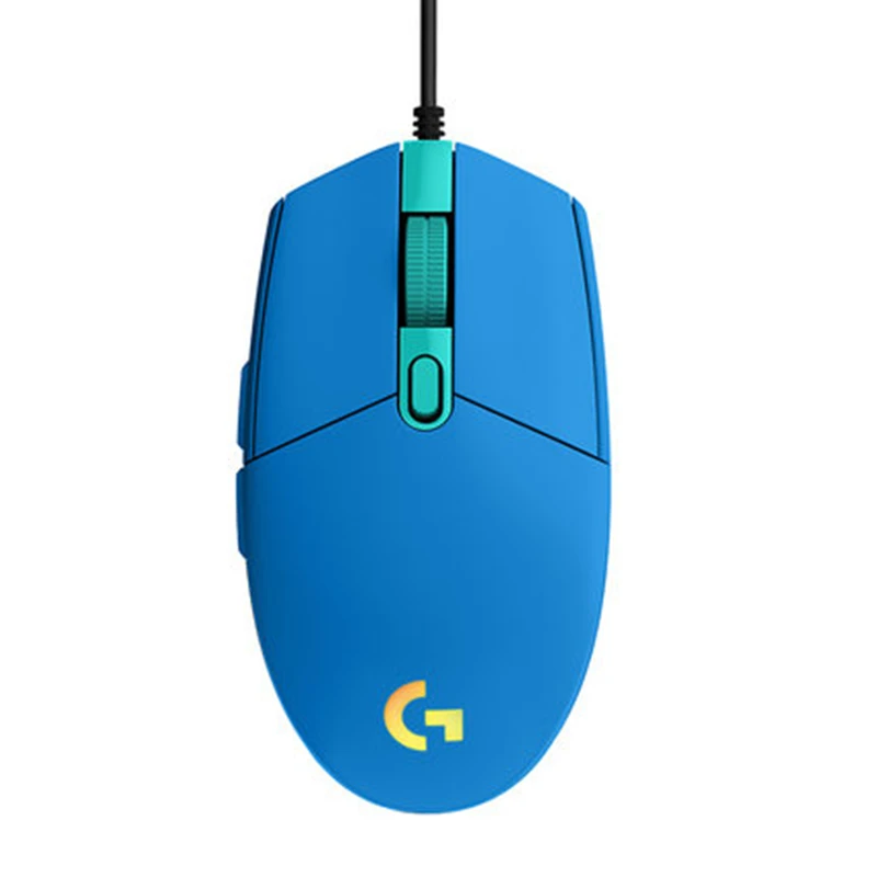 Проводная игровая мышь Logitech G102 с подсветкой механическая Боковая кнопка
