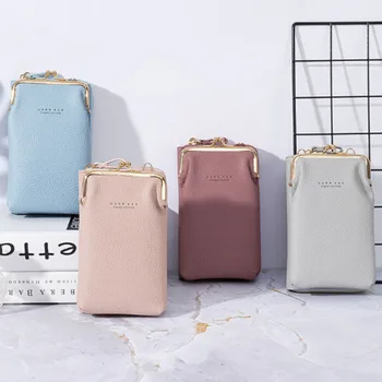 

Women Crossbody Wallet Fashion Zipper Flap Mini PU Leather Shoulder Messenger Bag For Girls Small Bolsas Female Phone Purse