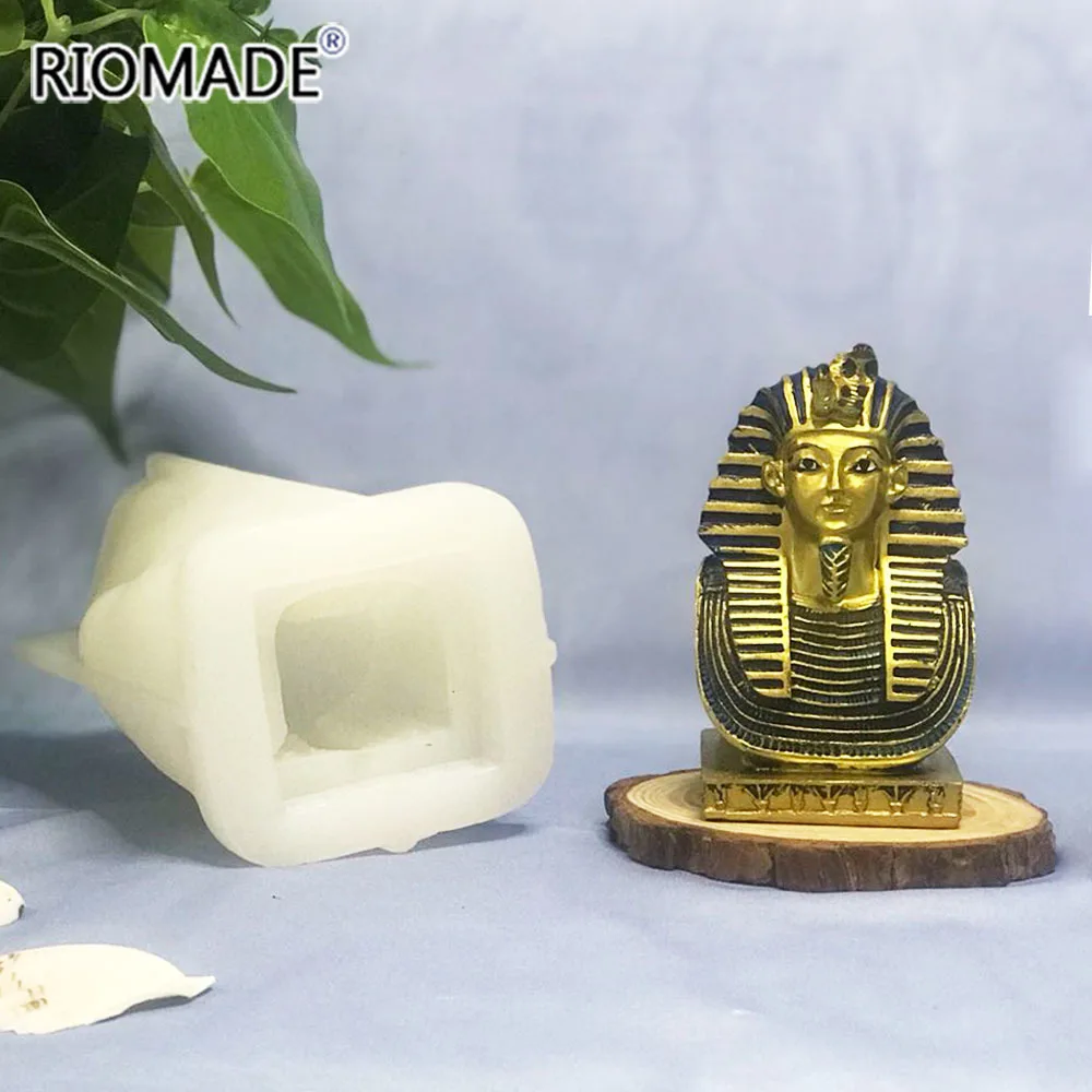 Stampi In Silicone A Tema Egiziano: Faraone E Mummia, Per Decorazioni Torte, Cioccolato, Fondente E Argilla Polimerica, Resistenti Al Calore - 5