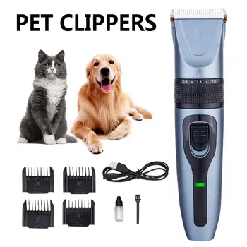 

Rechargeable Dog Clipper Dog Trimmer Pet Professional Beauty Tool Set Comb Scissors Pet Grooming Tool Hair Clipper