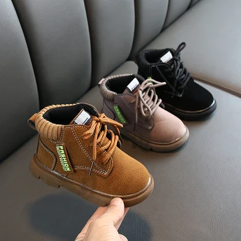 

comfy kids children's snow boots shoes for girls boys combat boots shoes fashion black brown boots shoes baby boys boots