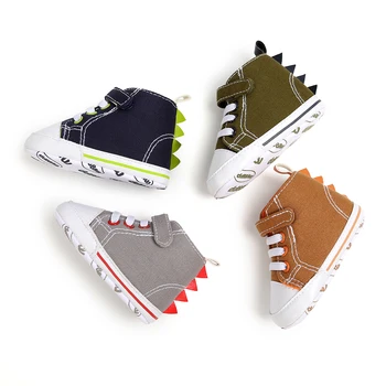 

New Canvas Cute Sneakers Newborn Baby Boys Girls First Walkers Shoes Infant Toddler Soft Sole Anti-slip Baby Shoes