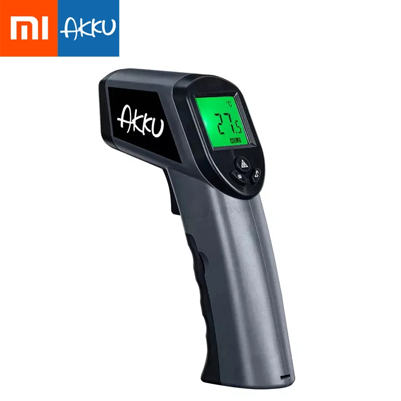 Xiaomi Youpin AKKU ручной инфракрасный термометр промышленный Бесконтактный измерение 9 V-50 ℃ до 380 ℃ 0,5 s быстрое чтение ЖК-дисплей
