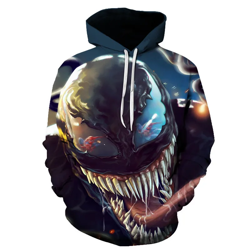 Лидер продаж, Новое поступление, популярный фильм Marvel venom, 3D принт, толстовки для мужчин и женщин, толстовки с капюшоном, хип-хоп пуловер с карманом, куртки - Цвет: WNT-1196