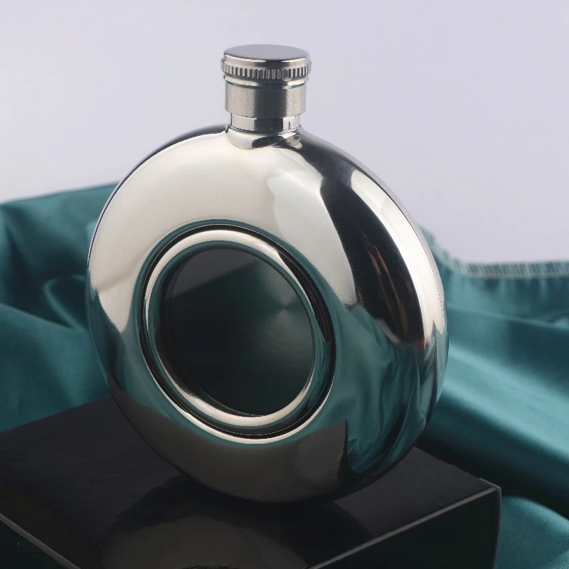 Portable Personal 5 Oz Stainless Steel Hip Flask With Funnel Pocket Alcohol Whiskey Screw Cap Drinkware | Дом и сад