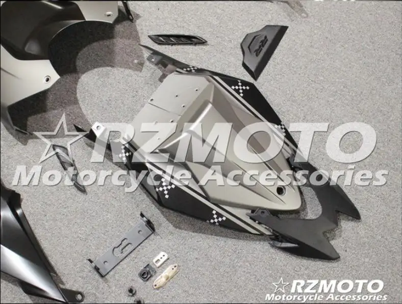 ABS литьевая форма мотоцикла полный обтекатель комплект подходит для S1000RR- 15 16 обтекатель кузова набор на заказ серебристо-серый