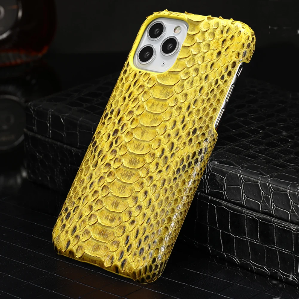 Luxury python Genuine leather Phone Case for iPhone 15 14 Pro Max 11 12 13 PRO Luxury Cover For iphone 13 Pro max XR XS Max