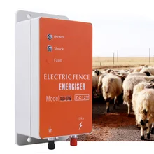 10/20KM Electric Fence Solar Charger Controller Animal Horse Cattle Poultry Farm Shepherd Alert Livestock Tool