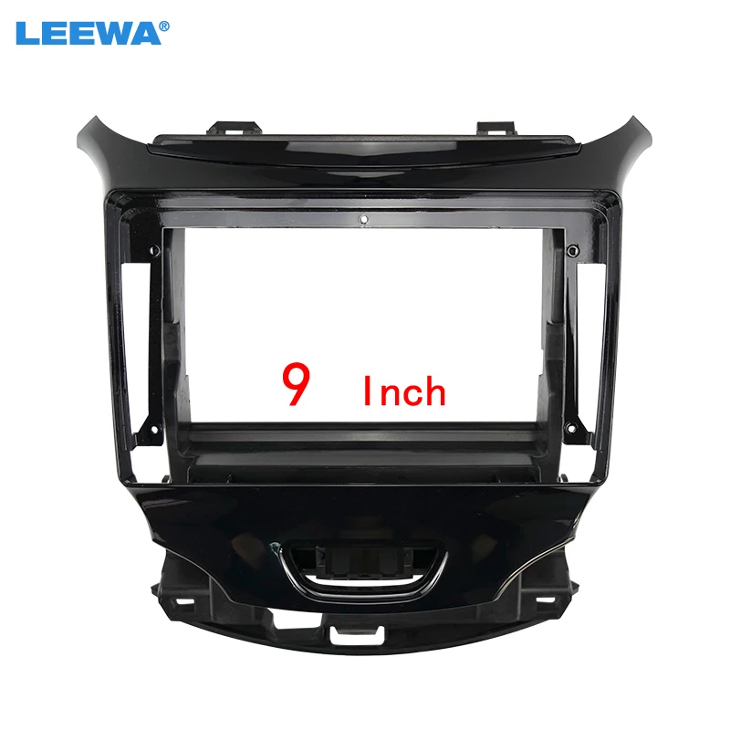 

LEEWA Car 2Din Audio Face Plate Fascia Frame For Chevrolet Cruze 9" Big Screen Radio Stereo Panel Dash Mount Refitting Kit
