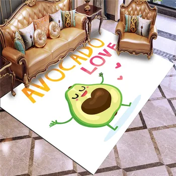 

Anime Avocado Carpet Anti-Skid Area Floor Mat 3D Rug Non-slip Mat Dining Room Living Room Soft Bedroom Carpet Style