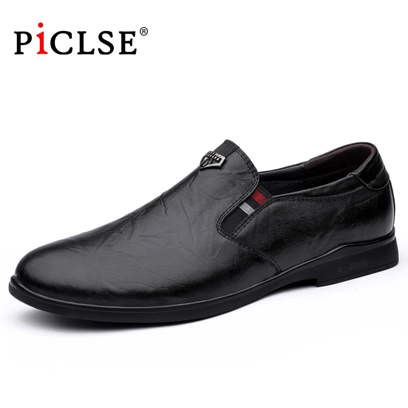 

Plus Size Luxury Brand Genuine Leather Men Shoes Loafers Business Casual Leather Shoes Men Comfortable Moccasins Men Flat shoes