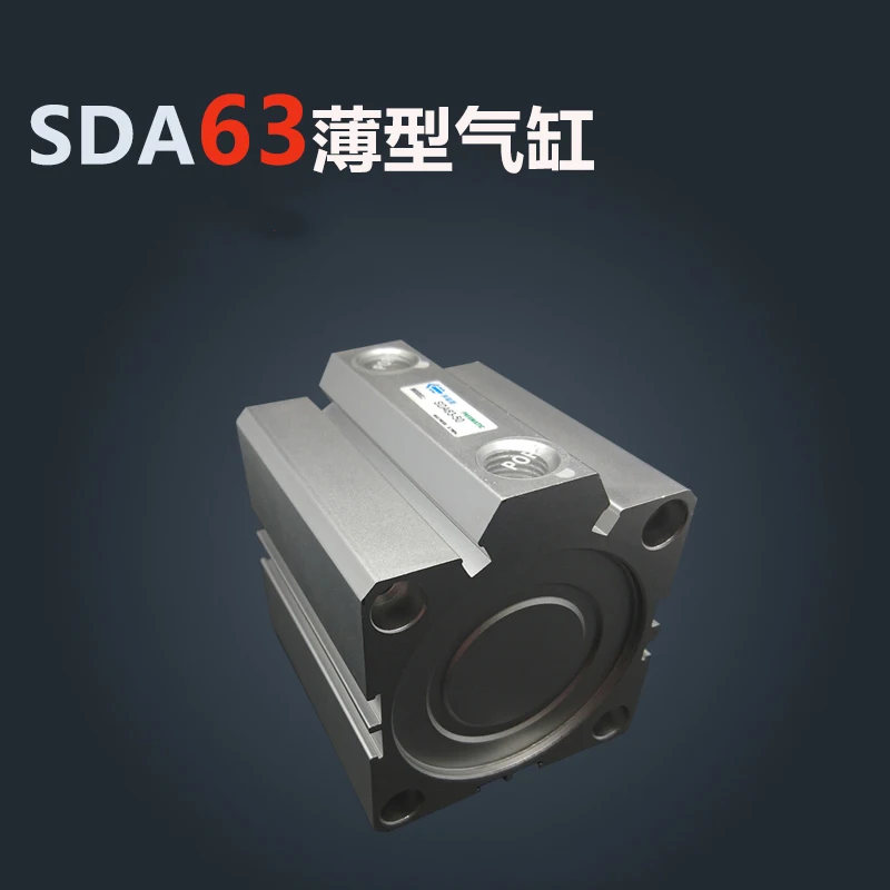 

SDA63*35-S Free shipping 63mm Bore 35mm Stroke Compact Air Cylinders SDA63X35-S Dual Action Air Pneumatic Cylinder