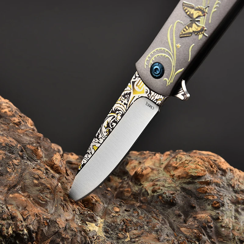 7,8 ''ножи Складной нож 440c Лезвие стальная ручка подарок Открытый Отдых Охота Тактический нож выживания Карманные Ножи EDC инструменты