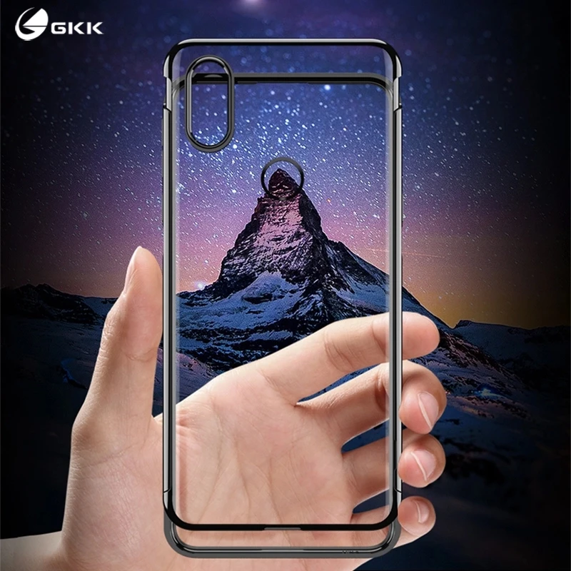 

2 in 1 Slide Covers for Xiaomi Mi Mix 3 Case Plating Transparent Shockproof Hard Back Cover for Xiaomi mix 3 Casing Fundas Coque