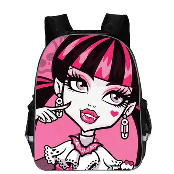 

Fashion High primary kids school bag monster print school bag for boys cool children schoolbag child book bag mochila infantil