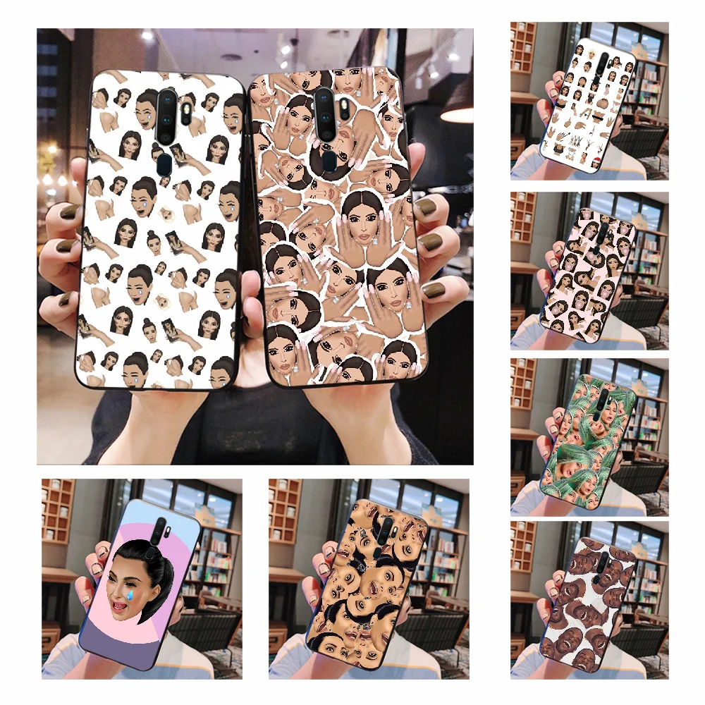 

NBDRUICAI Kimoji Kim Kardashian Kanye TPU Soft Silicone Phone Case Cover For Oppo A5 A9 2020 A11x A71 A73S A1K A83 case