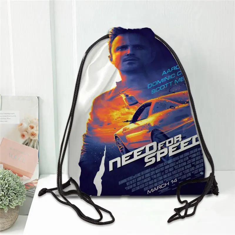 Hot Aaron Paul Printed backpack drawstring bag satin soft shoe bags to school custom Logo bags for women