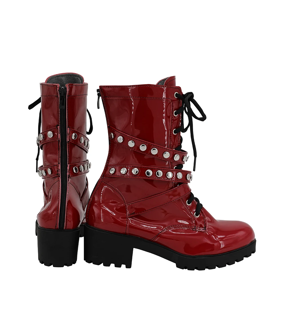 Hypnosis Mic Division Rap Battle Jyushi Aimono Cosplay Boots Red Shoes (3)
