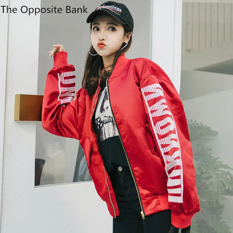 

Spring and Autumn New College Wind Student BF Loose Trend Workwear Jacket Women S-XXL Pilot Jacket Baseball Women's Jacket