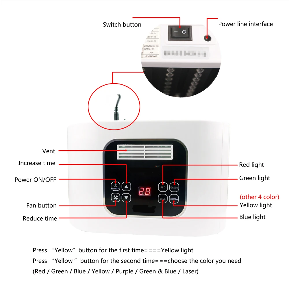  7 Colors Foldable PDT Therapy LED Facial Mask Skin Rejuvenation Photon Device Spa Acne Remover Anti - 4000081338894