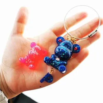 

DIY Handmade Bear Letters Epoxy Resin Molds Jewelry Making Key Chain Tools Kit P0RF