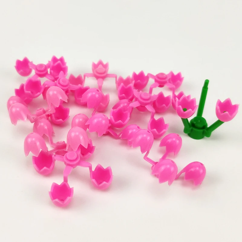 

10PCS/Set Legoing Bricks Flowers MOC Creator Sale Building Blocks Toys for Children for Creator DIY Parts